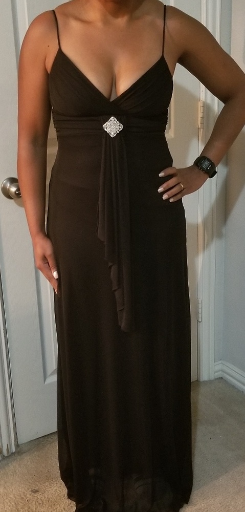 B. Smart Spaghetti Strap Formal Dress